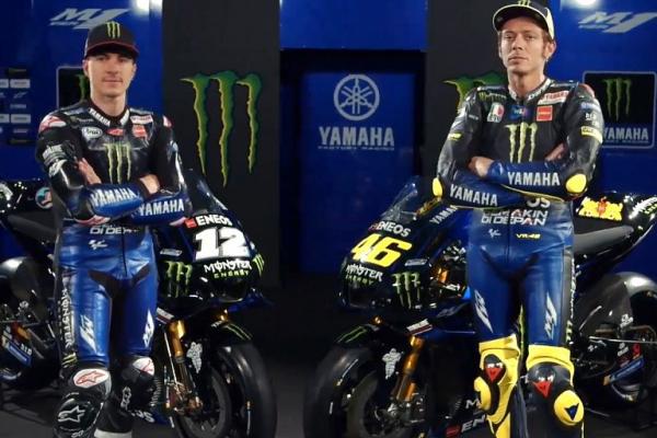 Tim Yamaha MotoGP menghadirkan penampilan baru untuk versi 2019 dari motor YZR-M1-nya pada Senin (04/02)