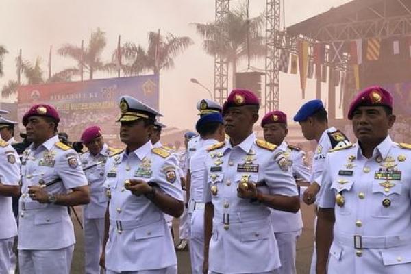 Netral dalam pemilu dan juga menjaga sinergisitas TNI dan Polri menjadi pesan penting di HUT Korps Polisi Militer Angkatan Laut.