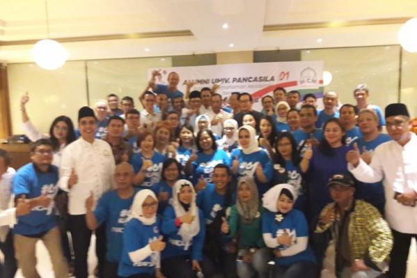 Dukungan kepada Capres petahana 01 terus mengalir. Kali ini dari alumni Universitas Pancasila dan Universitas Bung Karno.