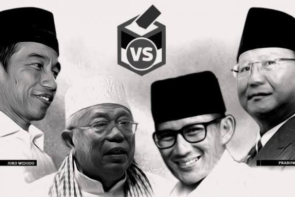 Pasangan Jokowi-Ma`ruf unggul di empat wilayah, sedangkan Prabowo-Sandiaga Uno di tiga wilayah.Â 