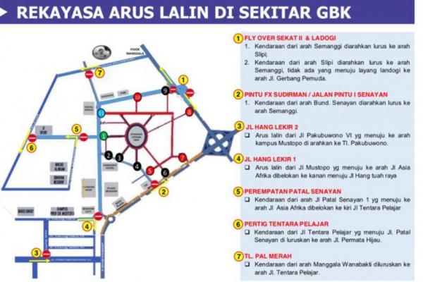 Diperkirakan akan terjadi kepadatan lalulinta di sekitar area Senayan, Jakarta pusat jelang kampanye akbar capres dan cawapres 01. 