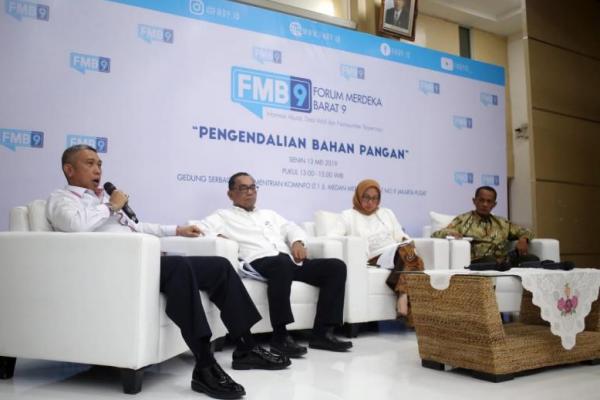 Stok pangan di bulan ramadan hingga menjelang lebaran dinyatakan aman oleh Kementrian Pertanian dalam forum diskusi FMB.