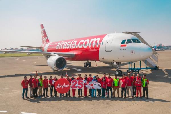 AirAsia Indonesia berencana mendatangkan total 5 pesawat sampai dengan akhir tahun 2019.