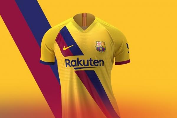 Barcelona baru saja merilis jersey tandangnya untuk musim 2019/2020 mendatang, pada Senin (8/7) siang.