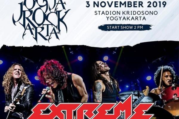 Grup band Extreme akan datang ke Indonesia untuk mengisi gelaran JogjaROCKarta Festival 2019. Kapan waktunya?
