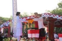 Upacara HUT RI di Pemprov, Peserta dan Gubernur Koster Berbusana Adat Bali
