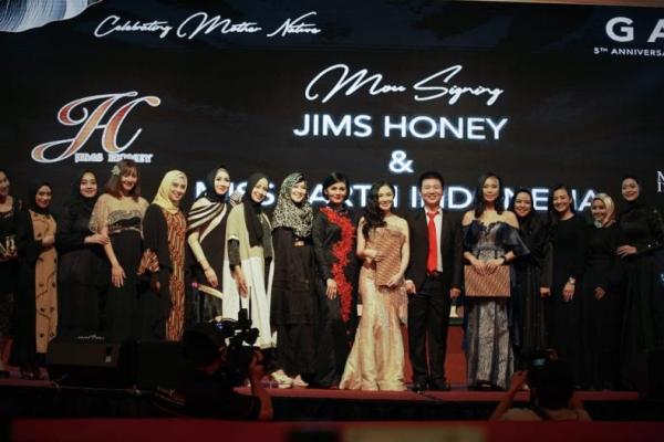 Produk fashion ternama milik anak bangsa, Jims Honey ikut terlibat dalam ajang Miss Earth 2019.