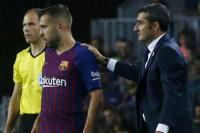 Jordi Alba Terancam Absen Kontra Sevilla