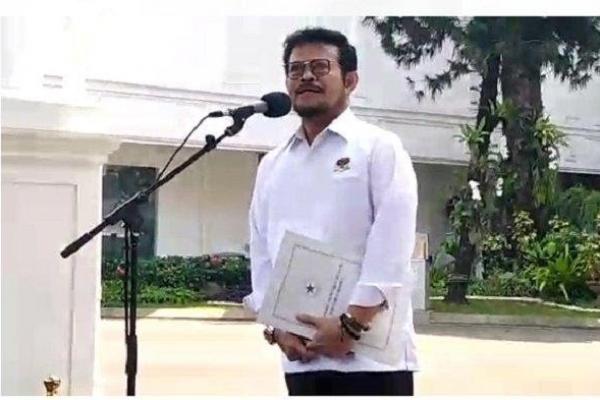 Salah satu nama baru yang masuk dalam Kabinet Indonesia Maju ialah Syahrul Yasin Limpo, yang akan menempati posisi sebagai Menteri Pertanian Kabinet Indonesia Maju, menggantikan Amran Sulaiman.