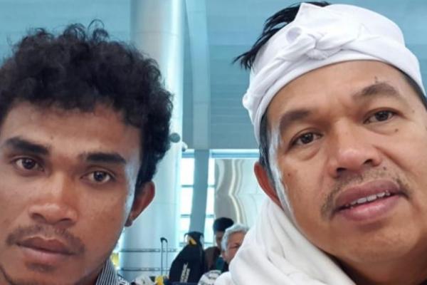 Ahmad Yani, seorang TKI asal Labuan Bajo, Nusa Tenggara Timur (NTT), telantar di Bandara Dubai karena terpisah dari rombongan Agen, Jumat (13/12).