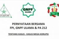 FPI, PA 212 dan GNPF-U Desak Dewas KPK Dibubarkan dan Bentuk Pansus Jiwasraya