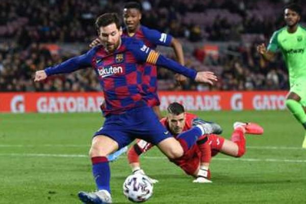 Messi mencetak dua gol dan berperan dalam tiga gol Barca lainnya dalam kemenangan 5-0 atas Leganes di Copa del Rey