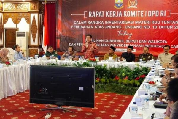 Komite I Dewan Perwakilan Daerah Republik Indonesia (DPD RI) melakukan serangkaian Kunjungan Kerja (Kunker) ke Provinsi Jambi, Senin (3/2).