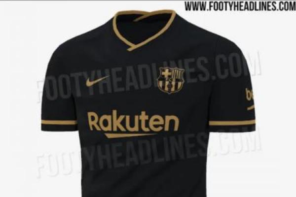 Bocoran jersey tandang raksasa La Liga Barcelona musim depan rupanya sudah muncul di internet.