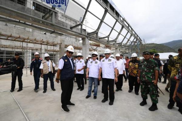 Bambang Soesatyo menuturkan setelah dirinya mengamati progress atau perkembangan kawasan Stadion Papua Bangkit, dirinya dengan mantap 