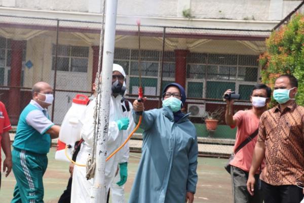 Penyemprotan disinfektan akan dilakukan diseluruh sekolah diwilayah Kabupaten Bogor dan ruang publik.