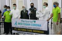 Herborist Donasi 2.500 Liter Hand Sanitizer di Jabar