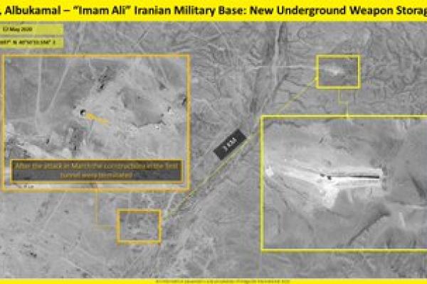 Menurut gambar satelit yang ditangkap oleh ImageSat internasional (ISI) pada 12 Mei, tampak ada pekerjaan konstruksi di pangkalan yang terletak 5 km sebelah barat perbatasan Irak.