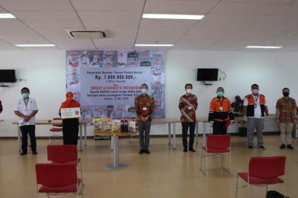 Donasi natura dari Ajinomoto Indonesia ini berupa bumbu masak untuk kebutuhan dapur Rumah Sakit dalam menyajikan kebutuhan makanan bagi tenaga medis