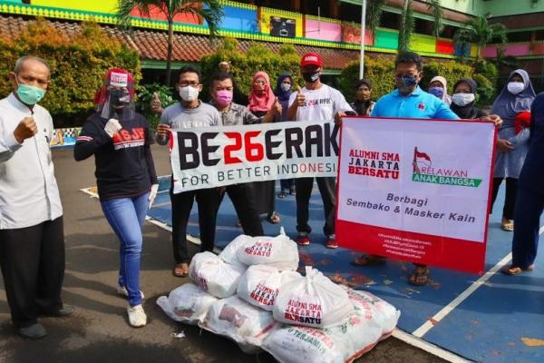 Komunitas BE26ERAK berkolaborasi dengan Alumni SMA Jakarta Bersatu (ASJB) dan Relawan Anak Bangsa.