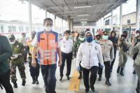 Bupati Bogor Tinjau Aktivitas Stasiun Bojong Gede di masa PSBB
