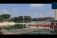 PDIP Gelar Upacara Kemerdekaan RI ke-75 di Lapangan Banteng