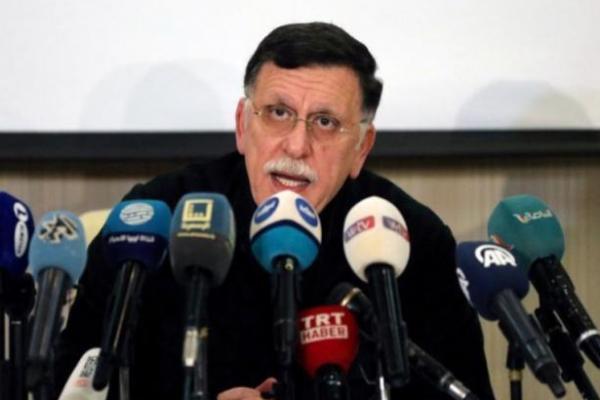 Perdana Menteri Pemerintah Kesepakatan Nasional (GNA) yang berbasis di Tripoli, Fayez Al-Sarraj, yang berbasis di Tripoli mengumumkan pengunduran dirinya 