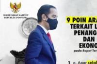 Sembilan Pesan Jokowi atasi Covid-19, Nomor Terakhir Paling Ditunggu