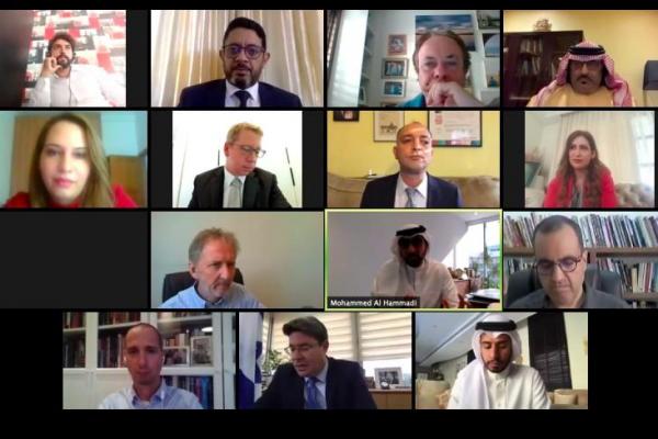 Jurnalis dan profesional di media dunia Arab ikut serta dalam diskusi online kemarin dengan jurnalis Israel dan pejabat senior pemerintah