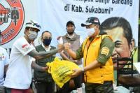 Bamsoet Berikan Bantuan Kepada Korban Banjir Bandang Sukabumi