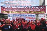 Ribuan Buruh KSPSI Tangerang ke Jakarta