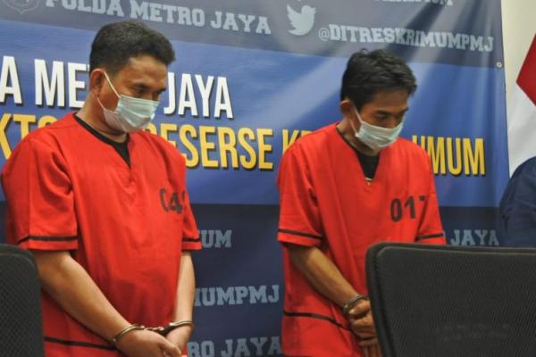 Dua orang tersangka pelaku begal sepeda di Jakarta dengan korban perwira marinir positif narkoba.