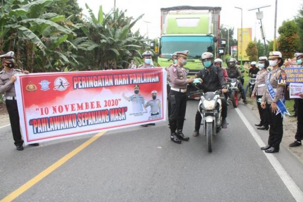 Hening cipta bersama di laksanakan Jalan lintas Sumatera (Jalinsum) ini guna meneruskan jiwa nasional kesatuan dan persatuan, agar kita juga tetap menginggat sejarah perjuangan para pahlawan.