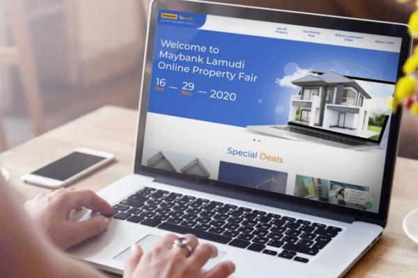 pengunjung pameran properti virtual bertajuk Maybank Lamudi Online Property Fair kian alami peningkatan
