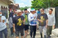Meski Rumah Terendam Banjir, Warga Sei Rampah Tetap Semangat Sambut Darma Wijaya