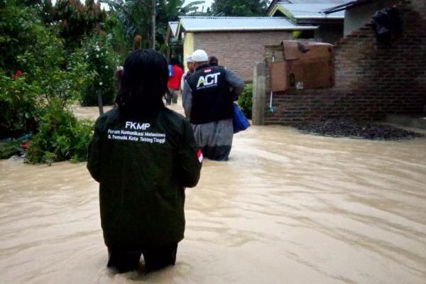Banjir di Tebingtinggi Masih Tinggi, 25.297 Jiwa Terdampak