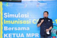 Bamsoet Pantau Simulasi Vaksinasi Covid-19 di Puskesmas Makkasau Makassar