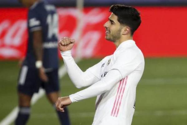 Marco Asensio berhasil mencetak satu gol dalam kemenangan 2-0 Real Madrid atas Celta Vigo pada Minggu (3/1) dini hari.