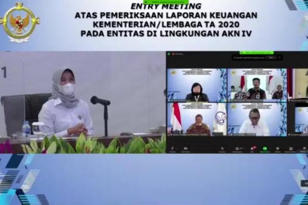 Merupakan pernyataan profesional pemeriksa mengenai kewajaran laporan keuangan.