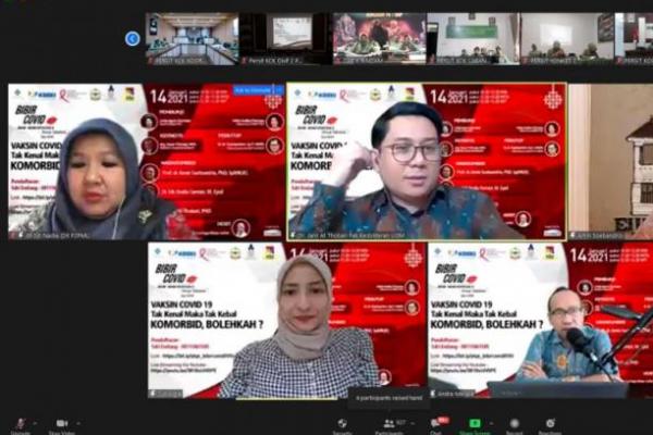 Hal itu ditegaskan oleh Juru Bicara Vaksinasi Covid-19 Kemenkes, dr.Siti Nadia Tarmizi dalam webinar `Vaksin Covid-19: Tak Kenal Maka Tak Kebal-Komorbid Bolehkah?` pada Kamis (14/1).