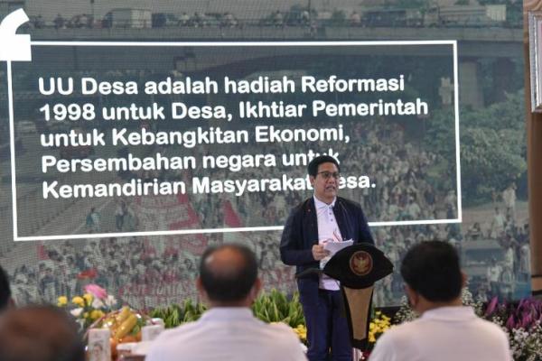 lahirnya Undang-Undang (UU) Desa telah terbukti berhasil membantu bangkitkan ekonomi desa.