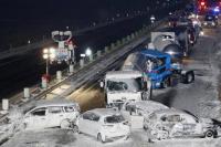 1 Orang Tewas Dan 130 Mobil Bertabrakan Akibat Badai Salju Di Jepang