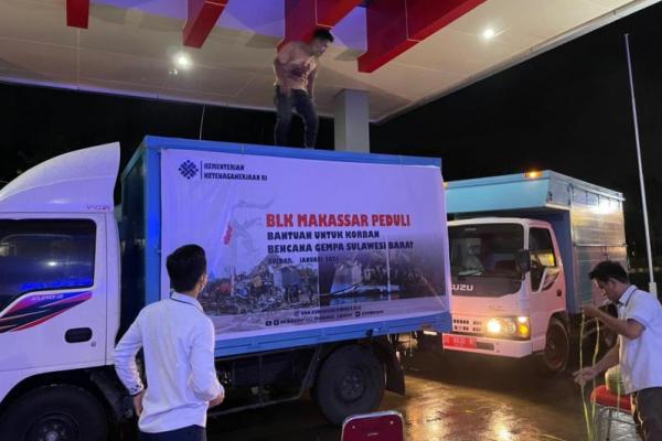 Bantuan ini akan langsung diberikan ke korban bencana alam yang berada di kawasan Mamuju dan Majene, Sulawesi Barat.