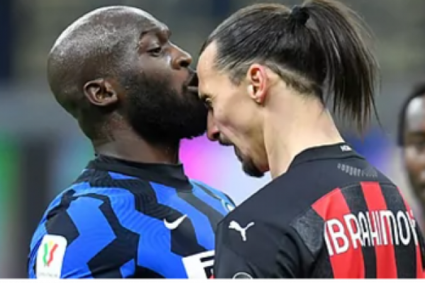 Romeru Lukaku dan Zlatan Ibrahimovic diganjar skorsing satu pertandingan usai beradu mulut dalam laga perempat final Coppa Italia
