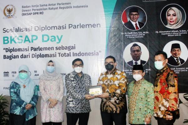 Badan Kerja Sama Antar Parlemen (BKSAP) DPR RI menyelenggarakan BKSAP Day di Kota Depok, Jawa Barat, Sabtu (13/2).