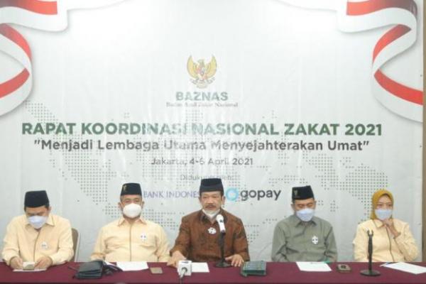 Rakornas Zakat 2021 dihadiri 25 peserta dari BAZNAS pusat, 130 Pimpinan BAZNAS provinsi se-Indonesia dan para pejabat negara 