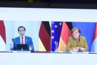 Bertemu Kanselir Jerman, Jokowi Sebut Kasus COVID-19 di Indonesia sudah Mulai Membaik