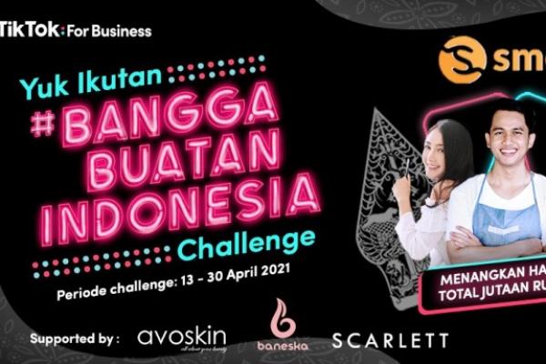 Program kolaborasi TikTok For Business dan Smesco diisi dengan berbagai kegiatan seru, antara lain challenge #BanggaBuatanIndonesia