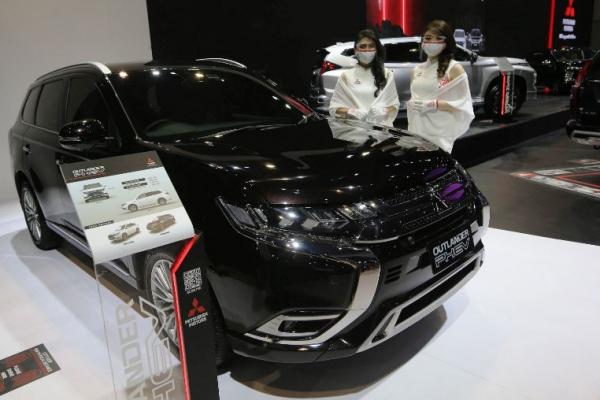 Pesanan kendaraan di booth Mitsubishi Motors IIMS Hybrid 2021 didominasi oleh model Xpander (termasuk Xpander Cross) dengan kontribusi lebih dari 58%