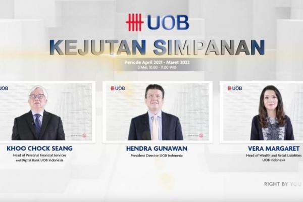 UOB Indonesia pada Senin (3/5) meluncurkan program banking rewards bertajuk Kejutan Simpanan 2.0. Program ini bertujuan membantu nasabah memperoleh hasil maksimal dari aktivitas menabung.